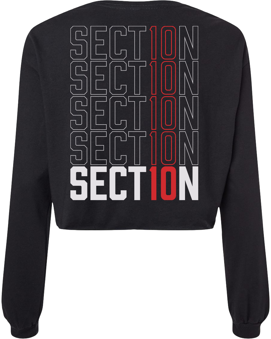 Women's 10 Sign Cropped Longsleeve