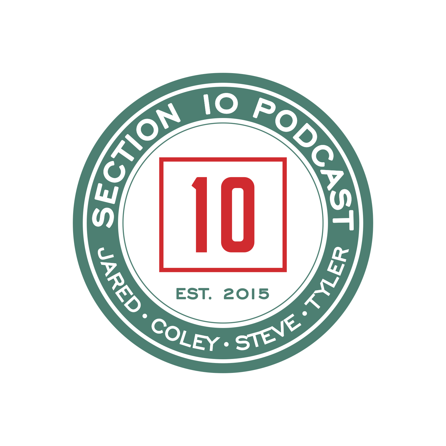 Section 10 "10 sign" Vinyl Sticker