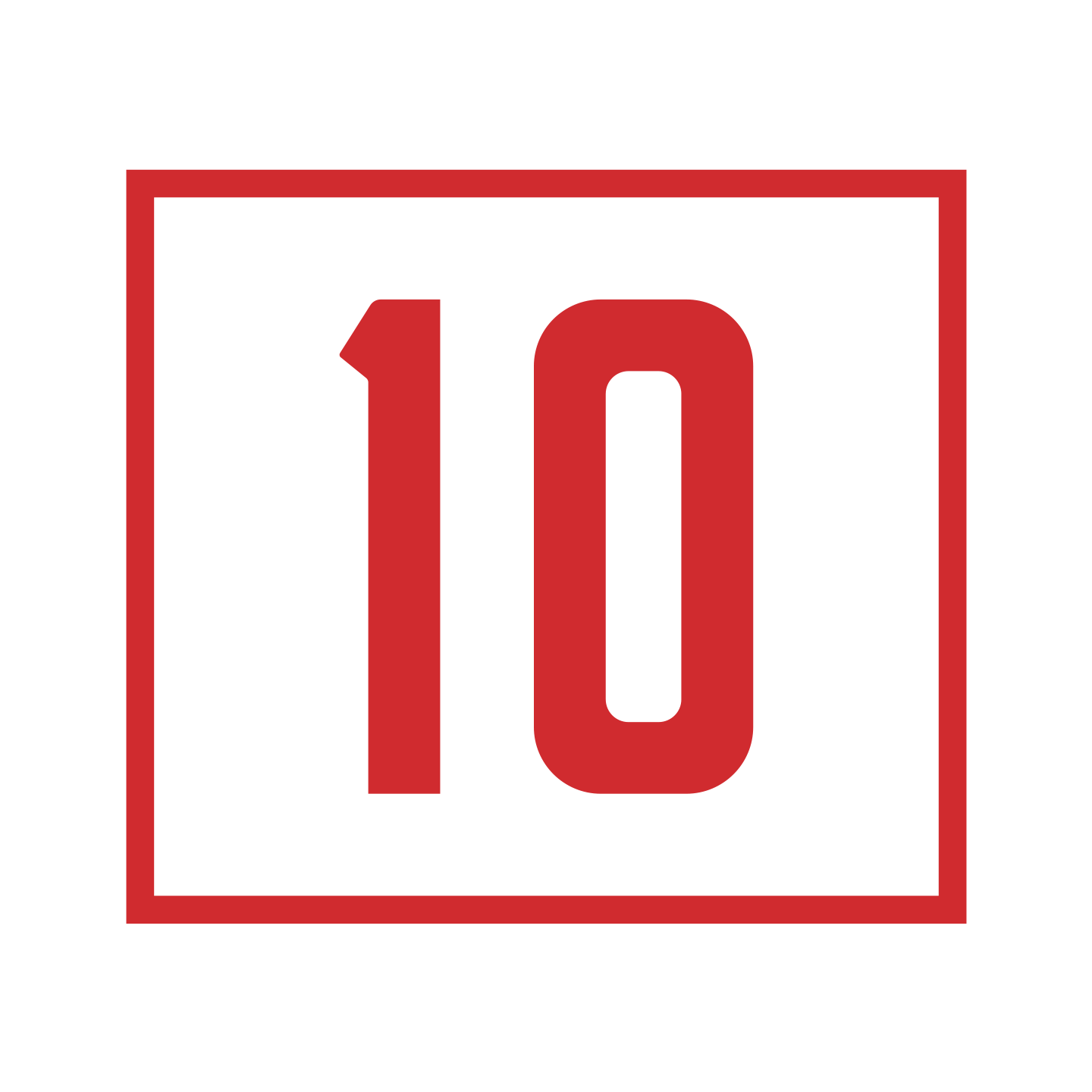 Section 10 "10 Sign" Vinyl Sticker